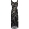 PrettyGuide Women 1920s Dress Beads Art Deco Inspired Cocktail Flapper Dress - Dresses - $39.99 