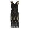 PrettyGuide Women 1920s Gatsby Cocktail Sequin Art Deco Flapper Dress - Dresses - $29.99 