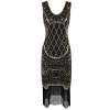 PrettyGuide Women 20s Gatsby Cocktail Baroque Sequin Fringed Flapper Dress - Kleider - $22.99  ~ 19.75€