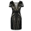 PrettyGuide Women Flapper Dress Sequin Inspired Cocktail Gatsby Dress - 连衣裙 - $36.99  ~ ¥247.85