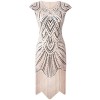 PrettyGuide Women's 1920s Flapper Dress Crystal Sequin Embellished Fringed Gatsby Dress - Dresses - $39.99 