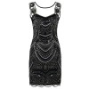 PrettyGuide Women's 1920s Flapper Dress Embroidery Sequin Club Party Cocktail Dress - Dresses - $22.99 