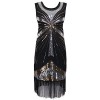 PrettyGuide Women's 1920s Vintage Beads Sequin Fireworks Fringed Flapper Gatsby Dress - Haljine - $20.99  ~ 18.03€