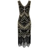 PrettyGuide Women's Flapper Dress 1920s Gatsby Sequin Vintage Cocktail Dress - sukienki - $27.99  ~ 24.04€