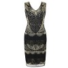 PrettyGuide Women's Flapper Dress Beaded Deco Fringed Inspired Vintage 1920s Dress - Dresses - $28.99 