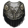 PrettyGuide Women's Gatsby Cape Sequin Fringed Bolero 1920s Flapper Cover Up - Рубашки - короткие - $29.99  ~ 25.76€