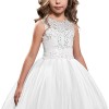 Princess Lilac Long Girls Pageant Dresses Kids Prom Puffy Tulle Ball Gown - Haljine - $73.50  ~ 63.13€