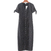 Print Lace-up Single-breasted Split Dres - Haljine - $29.99  ~ 190,51kn