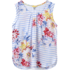 Printed Capped Sleeve Shell Womens Top - Tanks - £38.21  ~ ¥5,658
