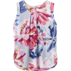 Printed Capped Sleeve Shell Womens Top - Tanks - £38.21  ~ $50.28