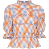 Print ruffle blouse - Shirts - 