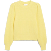 Puffed sleeve knit sweater - Puloveri - 