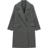 Pull and bear houndstooth coat - Jacket - coats - 