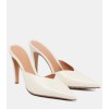 Punta Leather Mules in White - Bottega V - Loafers - 