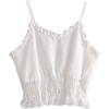 Pure color short vest strap top - Рубашки - короткие - $25.99  ~ 22.32€