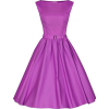 Purple Retro Swing Dress - Dresses - $6.99 