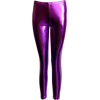 Purple Shiny Liquid Leggings Full Length - Leggings - $15.50 