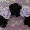 Purple Black Spiked Flower Headband - Hat - 