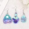 Purple Blue Pastel Goth Earrings - Earrings - 