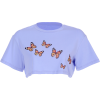 Purple Butterfly Short Sleeve T-Shirt - Shirts - $17.99 