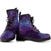 Purple Dragonfly Mandala Women Boots Veg - Boots - $101.00  ~ £76.76