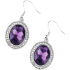 Purple Earrings - Uhani - 