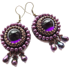 Purple Earrings - Necklaces - 
