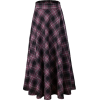 Purple Flared A-Line Skirt - Otros - 