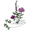 Purple Floral Design - Ilustracje - 