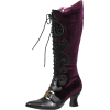 Purple Lace-Up Witch Boots - ブーツ - 