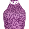 Purple Leopard Care Machine Sexy Sling V - T-shirts - $15.99 