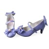 Purple Lolita Mary Janes Heels Bows - Классическая обувь - 