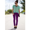 Purple Pants Outfit - Mis fotografías - 