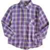 Purple Plaid Shirt Long Sleeve Loose Top - Shirts - $25.99 