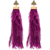 Purple Rain Drop Earrings - Naušnice - 