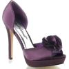 Purple Satin Heels - Sapatos clássicos - 