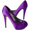 Purple Satin Shoes - Klasyczne buty - 