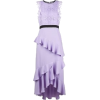 Purple Sleeveless Ruffle Dress - Платья - 