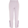 Purple Summer Trousers for Women - Spodnie Capri - 