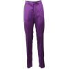 Purple Summer Trousers for Women - Capri hlače - 