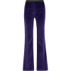 Purple Summer Trousers for Women - Spodnie Capri - 