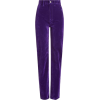 Purple  Trousers for Women - Calças capri - 