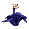 Purple dress model - Люди (особы) - 
