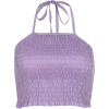 Purple halter strap vest - 半袖シャツ・ブラウス - $17.99  ~ ¥2,025
