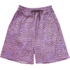 Purple leopard loose high waist five pan - Shorts - $19.99 