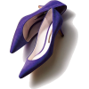 Purple suede pumps - Klasyczne buty - 