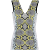 Python-printed jacquard top - Majice bez rukava - 