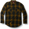 Quicksilver Boy's "Tweak LS BY" Flannel Button Down Brown Shirt 209422-MOS - Long sleeves shirts - $24.99 