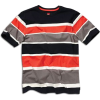 Quiksilver Rawlins Stripe S/S Knit - Men's Black - Tシャツ - $29.99  ~ ¥3,375
