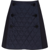 Quilted Denim Mini Skort - Skirts - 